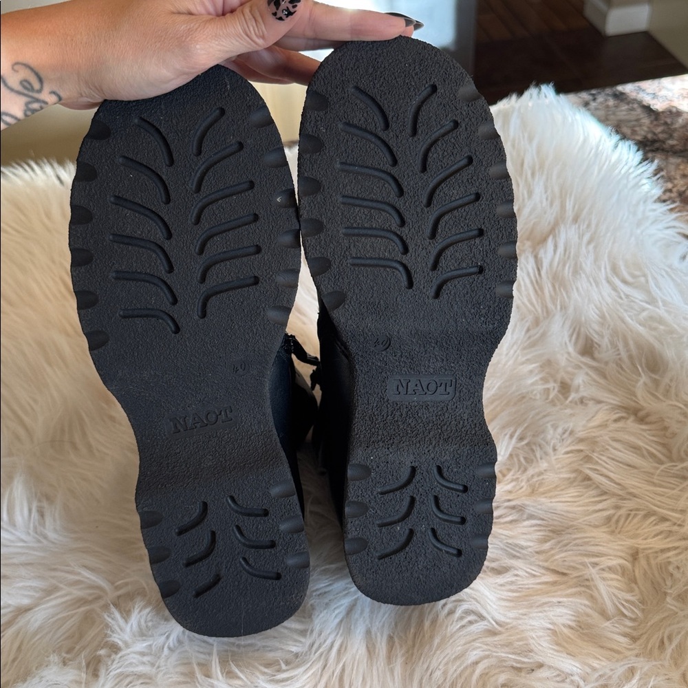 Naot Black Leather Ankle Boots - Picture 6 of 6